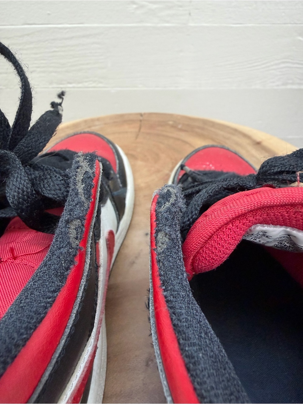 Jordan Kids Black, Red & White High-Top Sneakers - Picture 9 of 9